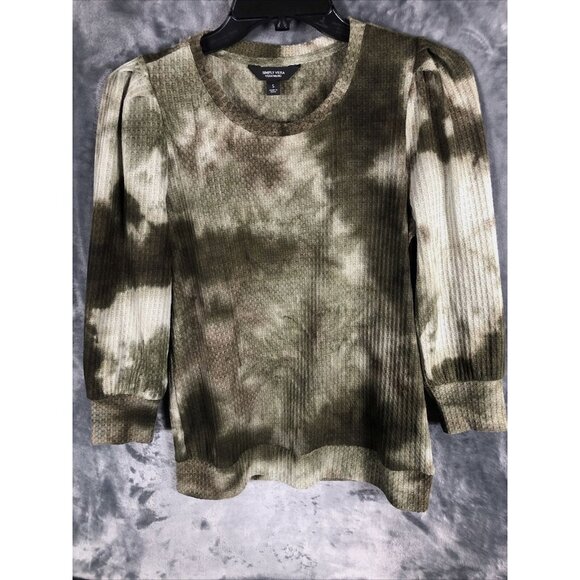 Simply Vera Vera Wang Tie-Dye Long Sleeve Blouse S - Picture 5 of 5